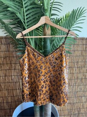 Anthropology Ro + De Esther Sequin Cami XS